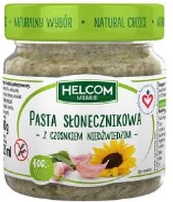 Zdjęcie produktu dla Helcom Pasta Słonecznikowa Z Czosnkiem Niedźwiedzim 180G
