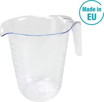 Produktbild von Centi Messbecher 1 Liter, d= 13 cm, Höhe= 16,5 cm klar Polystyrol