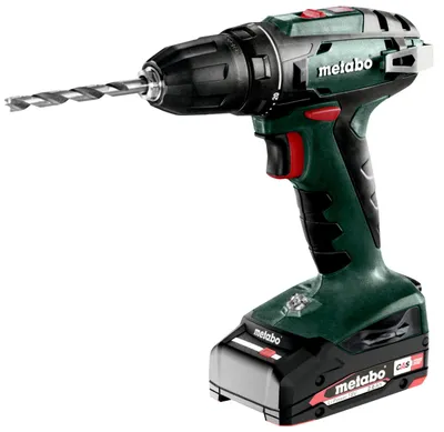 Produktbild von Metabo BS 18, Handbohrmaschine, Ohne Schlüssel, Schwarz, Grün, 1 cm, 1600 RPM, 2 cm