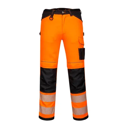 Obrázek produktu pro Portwest PW303 PW3 Strečové kalhoty s vysokou viditelností oranžová/černá velikost 48