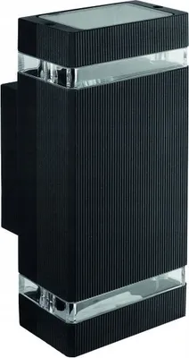 Image de Applique d'extérieur 2xGU10 IP54 aluminium noir Ecolight EC79034