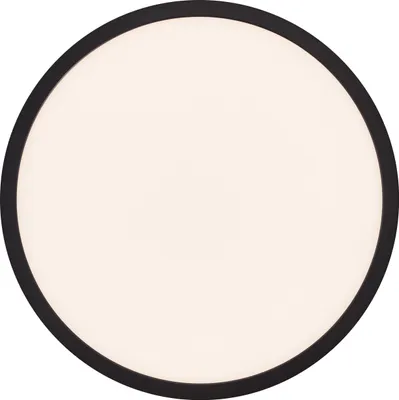 Produktbild von BRILLIANT LED Aufbaupaneel TUCO Ø 30 cm | Wand- und Decken-Panel mit 3 Stufen Dimmer | 20 W - 2700 lm - 2700 K | Kunststoff | Schwarz/Weiß