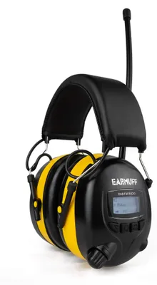 Gehörschutz mit DAB+ & FM, 31 dB, für Erwachsene, gelb