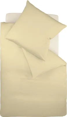Produktbild von Fleuresse Mako-Satin-Bettwäsche Colours, beige
