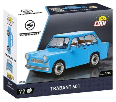 Zdjęcie produktu dla COBI Youngtimer Collection Trabant 601, samochód, pojazd, samochód kolekcjonerski, zabawka, zabawa, klocki konstrukcyjne, 72 części, 24539