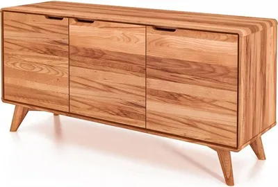 Produktbild von Kommode Gerg aus Kernbuche massiv 134x40x63 cm mit 3 Türen
