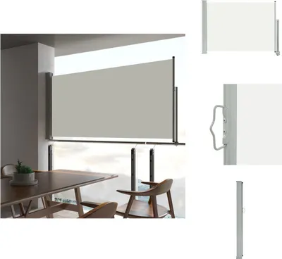 Produktbild von vidaXL Ausziehbare Seitenmarkise 80×300 cm Creme -  Sonnenschirme & Sonnenschutze