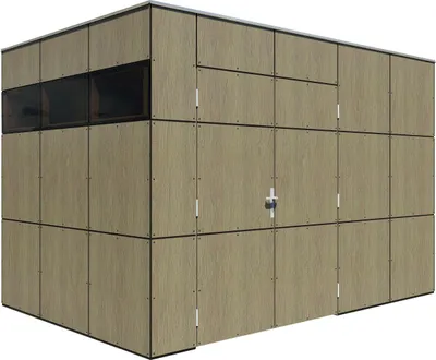 Produktbild von Bertilo Gartenhaus HPL 2 - 6 mm Grau-Braun (Milano Grigio) HPL 2: 345 x 228 cm