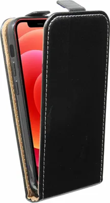 Zdjęcie produktu dla Etui z klapką na telefon komórkowy iPhone 12 Pro Max Pionowe składane etui ochronne z klapką Czarny
