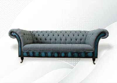 Zdjęcie produktu dla Chesterfield Sofa Couch Polster Sofas Couchen Klassische Möbel Leder