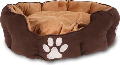 Produktbild von Hundebett braun 62x52cm Hundekissen Hundekörbchen waschbar
