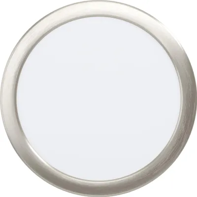 Produktbild von EGLO LED Einbaustrahler Fueva 5, Ø 21,6 cm, Spot Aus Stahl Und Kunststoff Leuchtfläche, Einbauleuchte in Nickel-Matt, Weiß, Flach, Geringe Einbautiefe 26 mm, Neutralweiß