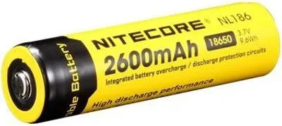 Produktbild von Nitecore Li-Akku - Typ 18650 - NL186 - 3,7 Volt 2600mAh Li-Ion