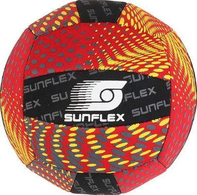 Produktbild von Sunflex Ball Größe 3 Splash rot | Beachball Funsport Ball Wasserball Strandspiel