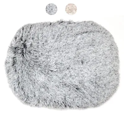 Obrázok produktu pre Bobby Poilu plyšový vankúš pre psov, protisklzový vankúš v tvare donutu, čierno-biely, 65 x 56 x 20 cm
