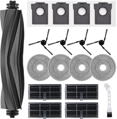 Produktbild von Zubehör Ersatz für Mova E40 Ultra Saugroboter, 2 Hauptbürste, 8 HEPA Filter, 8 Seitenbürsten, 8 Wischtücher, 8 Staubbeutel, Reinigungsbürste