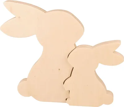 Produktbild von Nistpuppen - Hase aus Holz 23 cm