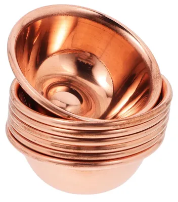 7 Messing-Opferschalen, 6,2 cm, für buddhistische Rituale
