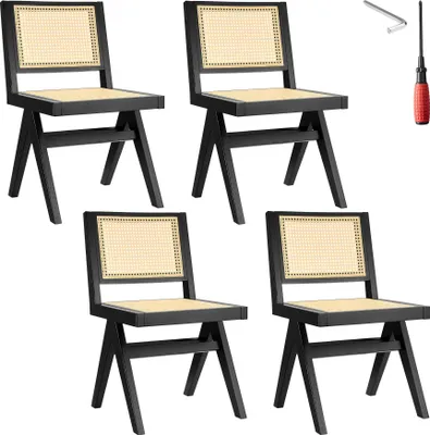 Obrázek produktu pro tectake® Dřevěná židle Lissy Boho style 48,5 x 53,5 x 83 cm, nosnost 120 kg