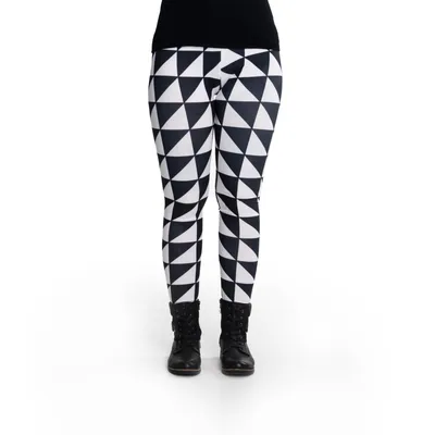 Produktbild von cosey - bedruckte bunte Leggins (Einheitsgröße) - Design Triangels
