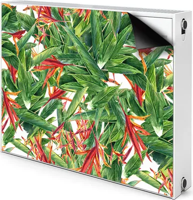 Produktbild von Magnet Heizkörperabdeckung Heizkörperverkleidung Verkleidung Abdeckung 90x60 cm  - Exotische Blumen