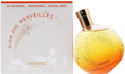 Productafbeelding van Hermes Elixir des Merveilles, damesparfum, 50 ml, niet navulbare fles, spray, alcohol, parfum (geur), aqua (water), limonene, benzylsalicylaat, hydroxycitronellal,..., Frankrijk