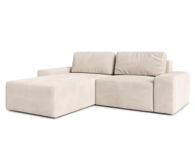 Image de AX LIVING Canapé d'angle Arkleton Forme L Beige Moderne 260cm - Style & Confort G