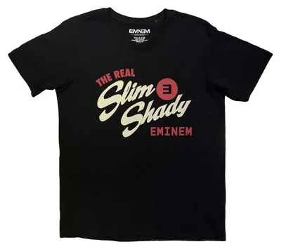 Image de Eminem - T-shirt « The Real Slim Shady » pour homme/femme, unie RO15626 (L) (noir)