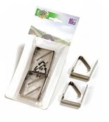 Produktbild von Happy People Tischdeckenklammern Metall silber - 4 Stück