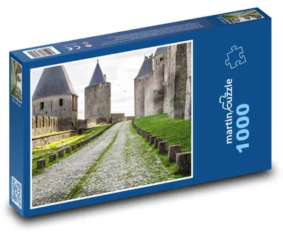 Zdjęcie produktu dla Puzzle 1000 Średniowieczna twierdza w Carcassonne - martinpuzzle