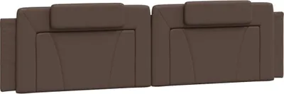 Produktbild von vidaXL Kopfteil-Kissen "Viana" Braun 200 cm Kunstleder