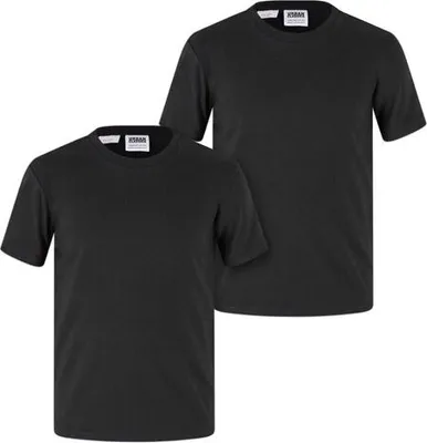 Obrázok produktu pre Dětské tričko Urban Classics Girls Stretch Jersey Tee 2-Pack black+black - 110/116