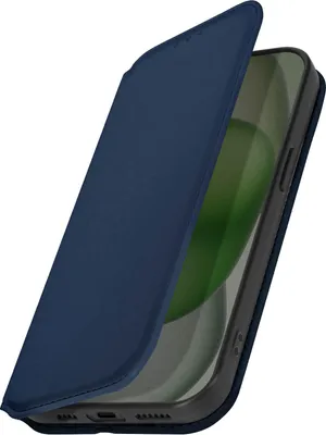 Image de Avizar, étui magnétique pour iPhone 15 Plus avec support, bleu nuit