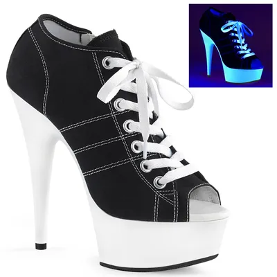 Obrázok produktu pre DELIGHT-600SK-01 Dámske tenisky Pleaser, čierne EU 35, US 5