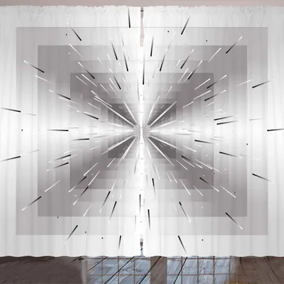 Immagine prodotto di ARANDE Tenda Ombre, quadrati intrecciati con linee Ombre Illusione ottica Prospettiva profonda Design moderno, 280 x 260 cm, nero