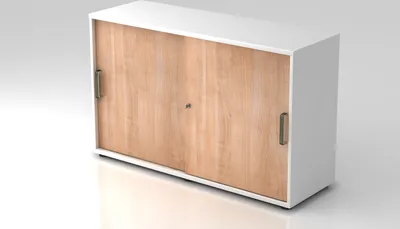 Produktbild von Schiebetürschrank 1752S SG, 2 OH 120 x 40 x 74,8 cm (BxTxH)