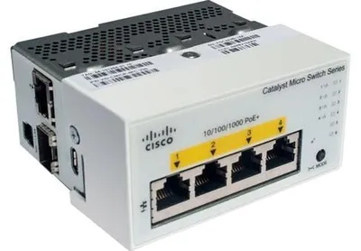 Image de Cisco CMICR-4PS, administrable, L2, Gigabit Ethernet (10/100/1000), mode duplex intégral, prise en charge de l'alimentation par Ethernet (PoE)