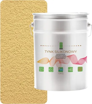Produktbild von Außenfassadenputz aus Silikon, Zitronengelb, 1,5 mm, Premium, 15 kg