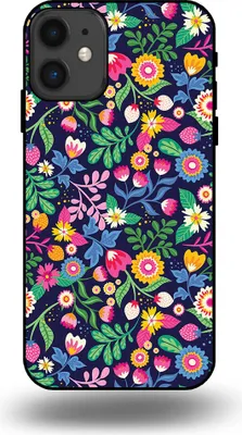 Produktbild von Smartphonica Handyhülle passend für iPhone 11 mit Blumendruck - TPU Back Cover Case Blumendesign