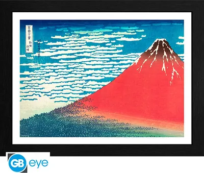 Produktbild von HOKUSAI - Framed print Red Fuji