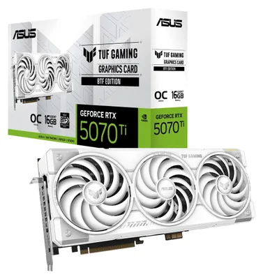Image de ASUS TUF-RTX5070TI-O16G-BTF-WHITE näytönohjain