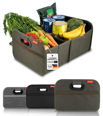 Produktbild von MyHappyRide Auto-Kofferraumtasche Grün Organizer zusammenklappbar wasserfest