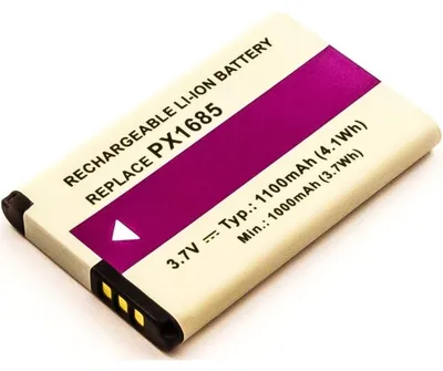 Produktbild von Akku für Toshiba Camileo S20 Li-Ion 3,7 Volt 1050 mAh schwarz.