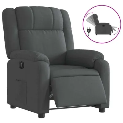 Produktbild von vidaXL Relaxsessel Elektrisch Dunkelgrau Stoff