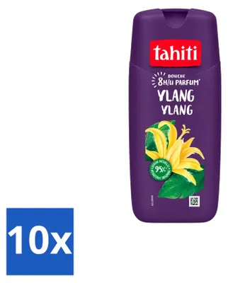 Imagen del producto de 10 unidades de gel de ducha Tahiti Ylang Ylang - 315 ml - Paquete económico