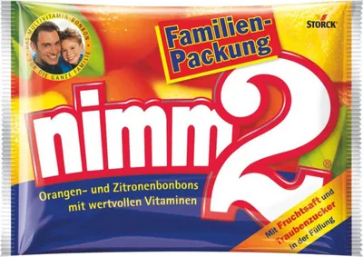 Produktbild von Storck Nimm2 Fruchtbonbons mit flüssiger Füllung und Vitaminen 429g