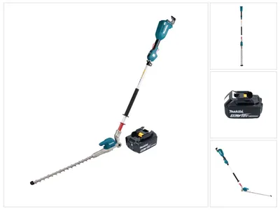 Obrázek produktu pro Makita DUN 500 WM Akumulátorové nůžky na živý plot 18 V 50 cm bez kartáčů + 1x akumulátor 4,0 Ah - bez nabíječky