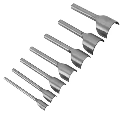 Lederwerkzeug-Set, 7-teilig, halbrunde Locher, 10-40 mm