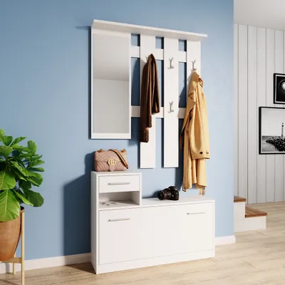 Obrázek produktu pro Věšák na kabáty Vicco Billy Bílá 100 x 111.6 cm, Model 54397