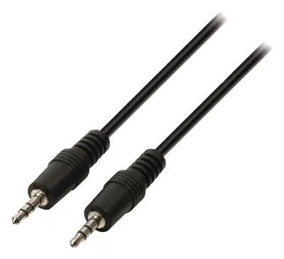 Produktbild von Valueline VLAP22000B05, 3.5mm, Männlich, 3.5mm, Männlich, 0,5 m, Schwarz